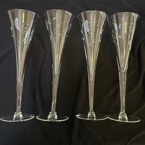 Princess House champagne flutes